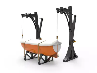 Life Boat 3D model by Hafcoy
