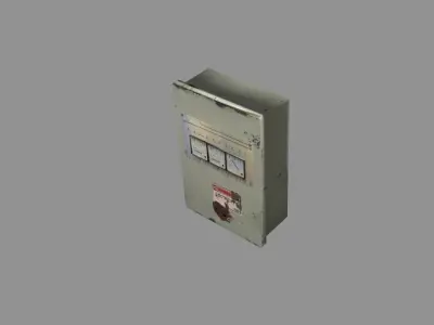 Old Panel current indication Low-poly 3D model