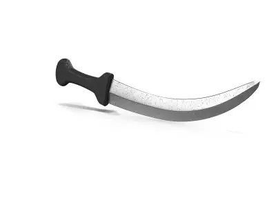 Knife sword Free low-poly 3D model