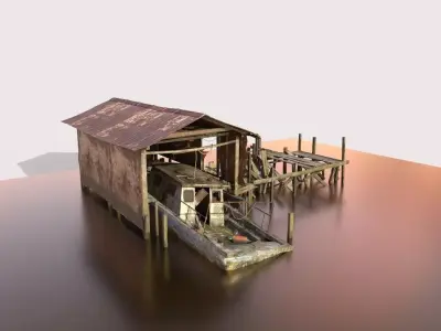 Abandoned Boathouse 3D model