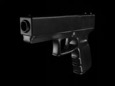 Gun - Handgun Low-poly 3D model