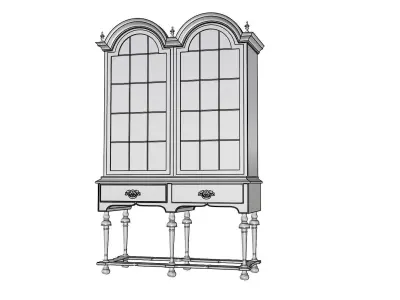 Vintage Kitchen Cabinet 3D model