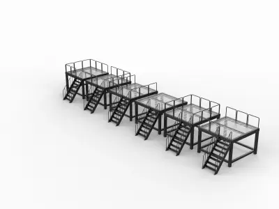 Modular catwalk 3D model