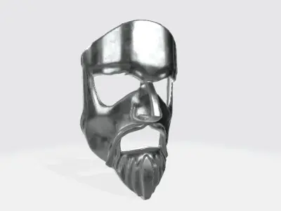 Iron Warrior Mask Low-poly 3D model