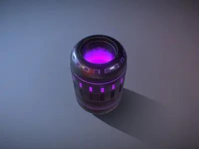 Sci Fi Barrels FREE DOWNLOAD Free low-poly 3D model