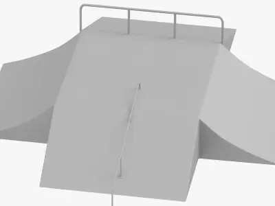 Skate Ramp - Fun Box 02 Free 3D model