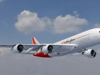 Airplane 3D Model  Low-poly 3D model