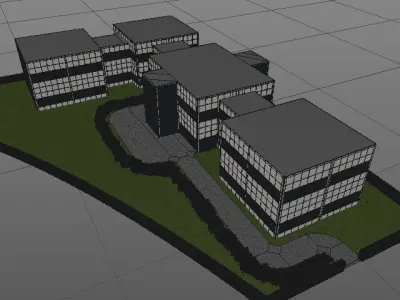 Office buildings 3D model