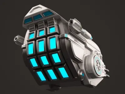 Sci Fi Drone 3D model shop