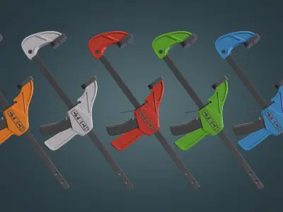 Clamp Low-poly 3D model purchase