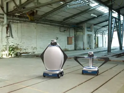 TeleCam robots for advisory and security  3D model