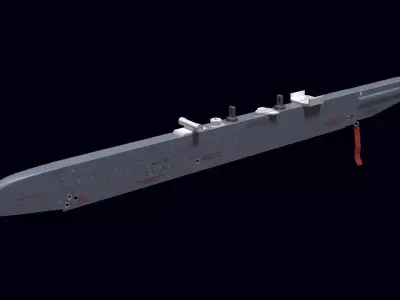 APU-60-I Launcher 3D model