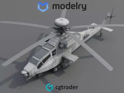 Attack Helicopter 3D model order