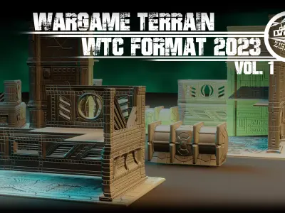 Wargame terrain WTC2023 1 3D print model