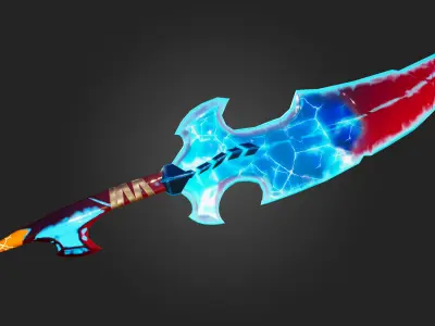 Low Poly Stylized Sword   Free low-poly 3D model