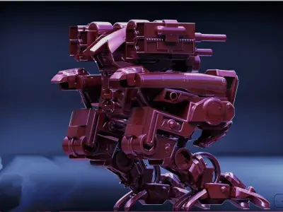Mecha Robot-1 Free 3D model