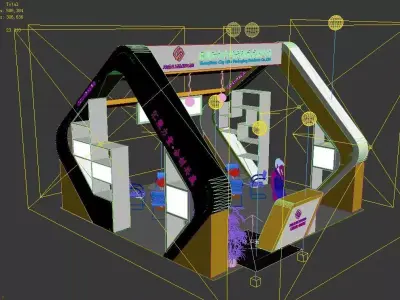 Exhibition - Area -6X6-3DMAX2009-023 3D model