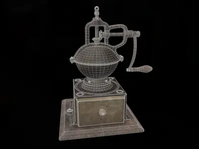Vintage Coffegrinder Low-poly 3D model