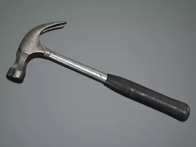 Claw Hammer Low-poly 3D model get