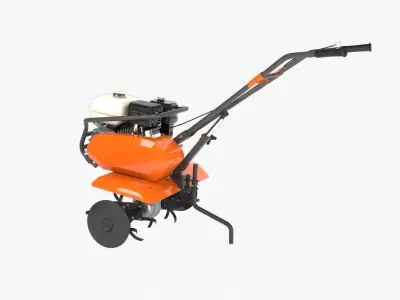 Power Tiller Low-poly 3D model