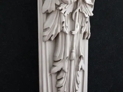 Statue of a woman Caryatid 3D print model