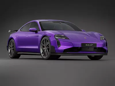 2025 Porsche Taycan Turbo GT Weissach Package 3D model