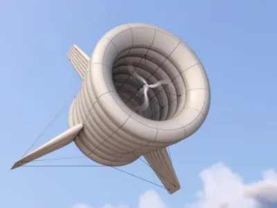 Airborne Wind Turbine 3D model