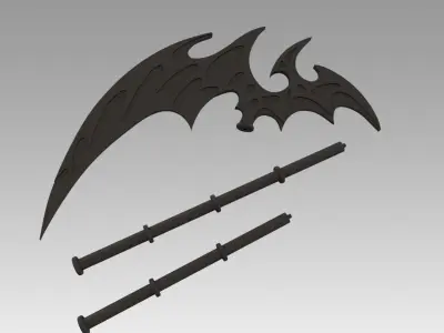 Vampire Knight Kurosu Yuki Artemis Cosplay Weapon 3D model