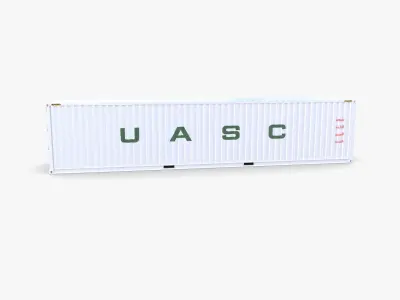 40ft Shipping Container UASC v2 3D model