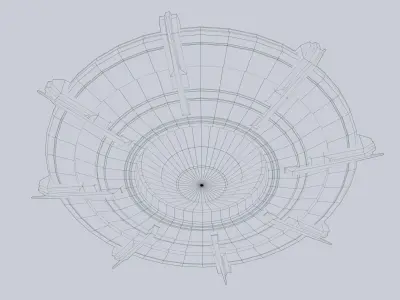 Classic UFO Low-poly 3D model buy