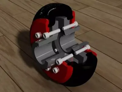Periflex clutch Free 3D model