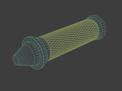 Bike Handlebar Low-poly 3D model