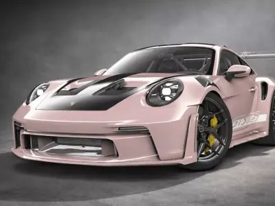 Porsche 992 GT3 RS Glasswing 3D model