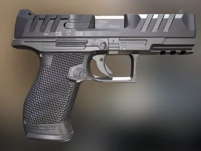 Walther PDP Compact Low-poly 3D model
