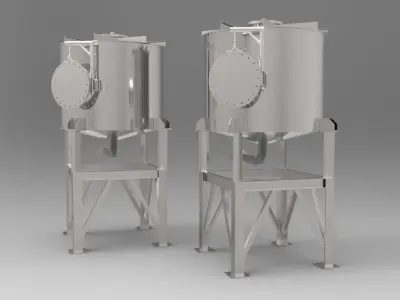 Industrial mixer Free 3D model
