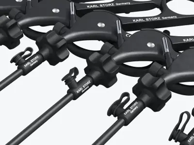Laparoscopic Instrument Set 3D model purchase