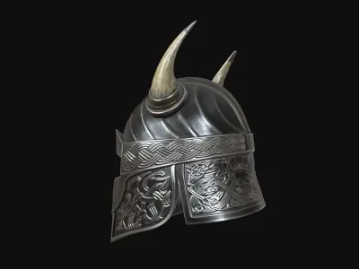 Viking helmet v7 3D model