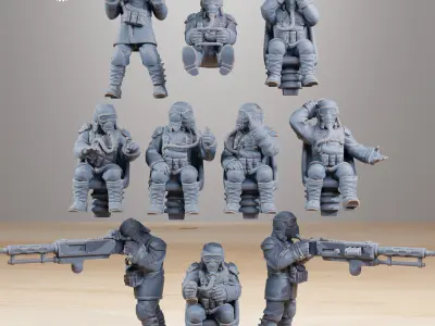 GrimGuard Bomber with Interior 3D print model