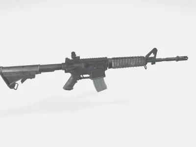 Gun AR4 Low-poly 3D model
