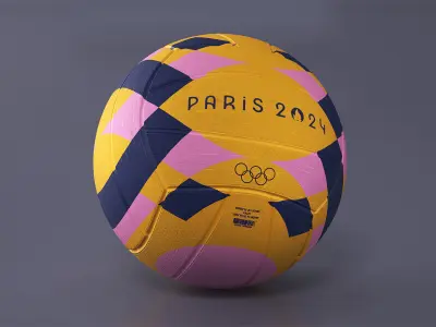 Water Polo Ball Mikasa Multicolor 3D model