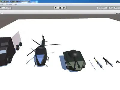 Low poly war package game ready Low-poly 3D model