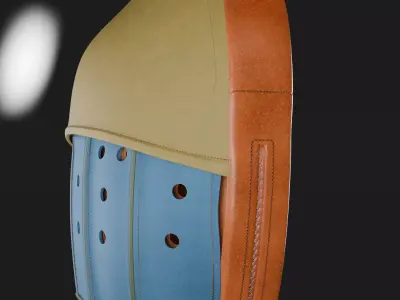 Boxing Focus Pads with Punch Target 3D Model for Games  Low-poly 3D model