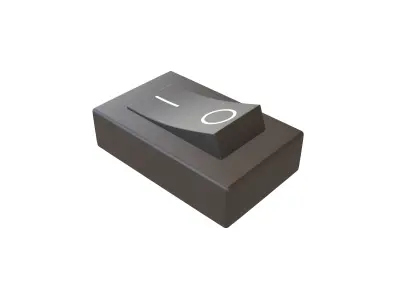 On Off Power Switch v1 001 Low-poly 3D model