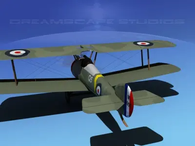 Sopwith Camel 3D model from CGTrader - Rigged
