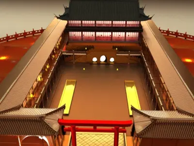 Chinese house 3D model