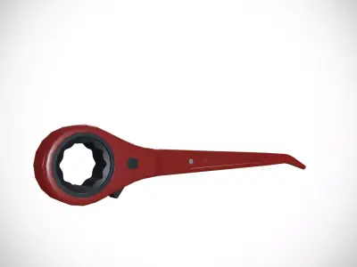 Slogging Spanner Low-poly 3D model