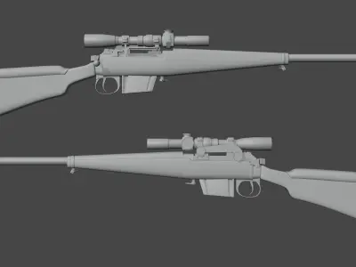 L42A1 Sniper Rifle 3D model purchase