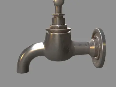 FOUNTAIN MODEL metal faucet Free 3D model
