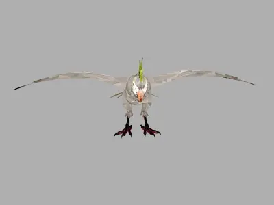 Parrot Low Polygon Art Bird Animal Low-poly 3D model