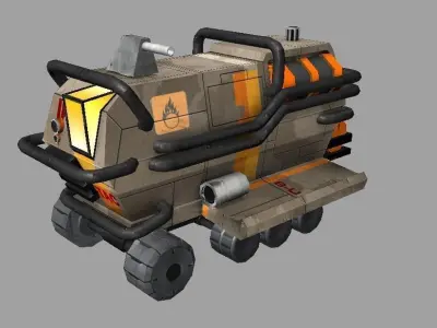 Rover Recon Truck Low-poly 3D model